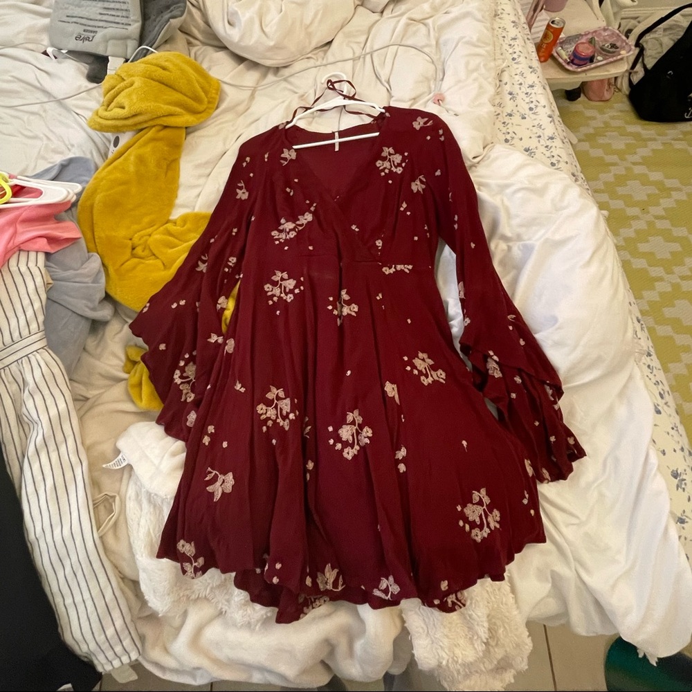 free people long sleeve dress